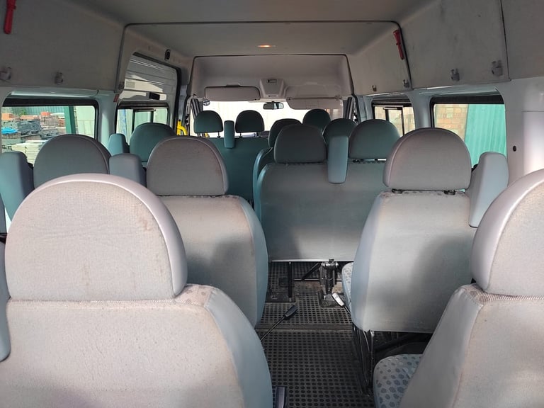 FORD TRANSIT 17 SEAT MINIBUS 2011 60 REG XLWB EX COUNCIL WITH FSH IDEAL CAMPERVAN NO VAT