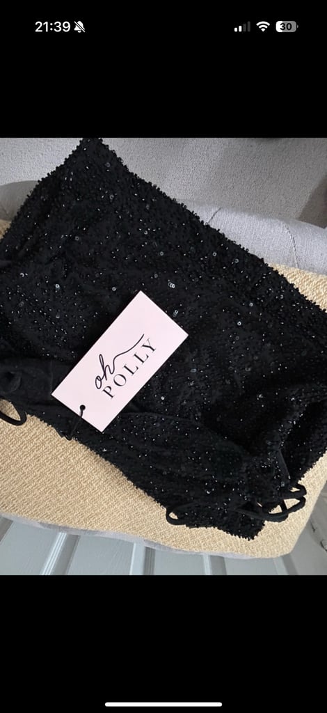 Oh Polly Monte Carlo black dress - size 6