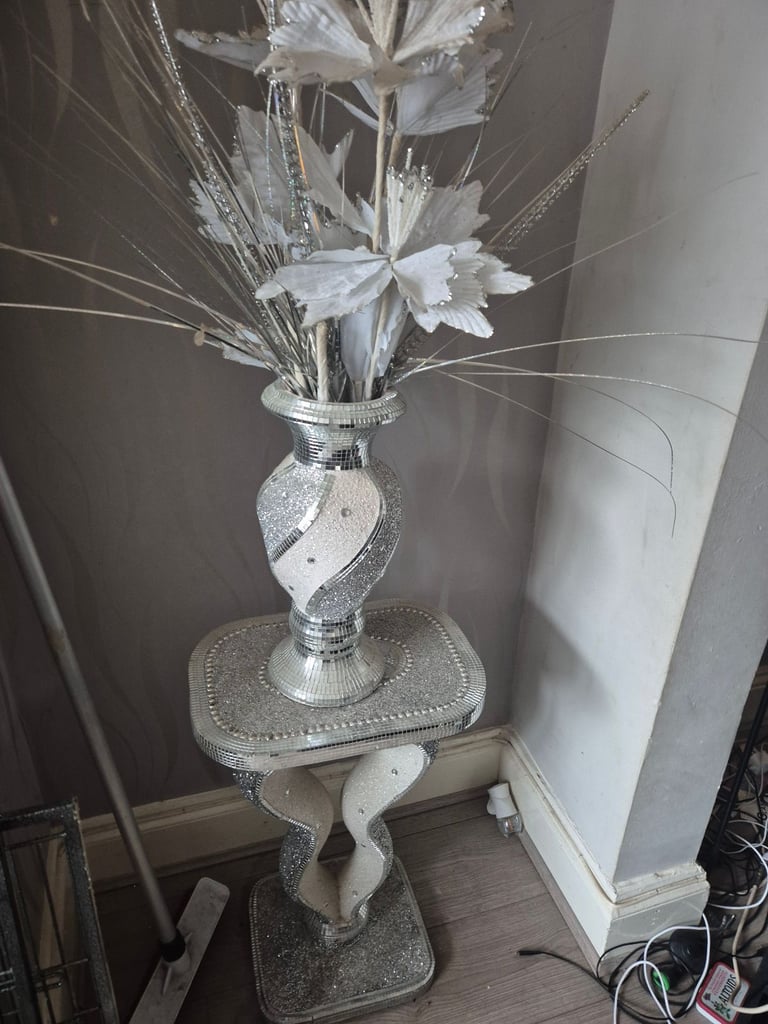 image for Large vase and stand 