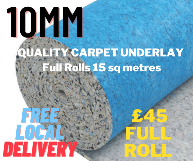 10mm Quality Carpet Underlay £45 full roll 15 sqm Free Local Delivery | in  Stockton-on-Tees, County Durham | Gumtree