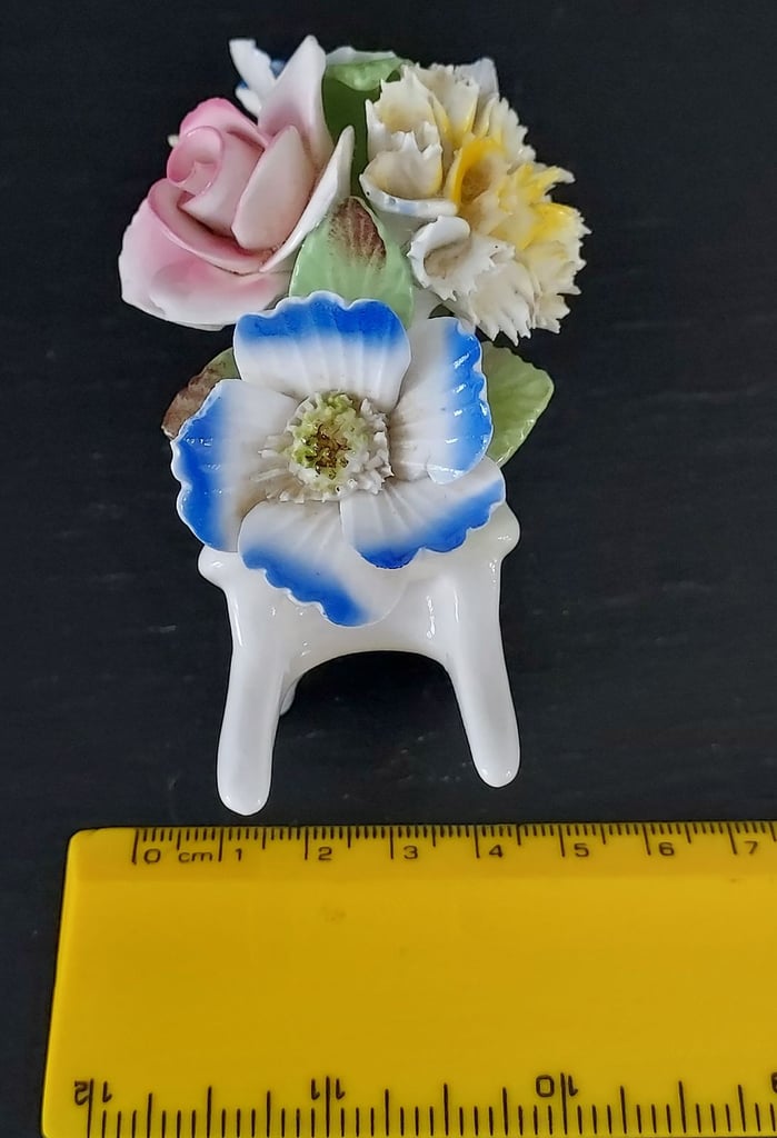 Vintage Royale Stratford Fine Bone China Floral Bouquet in Wheelbarrow