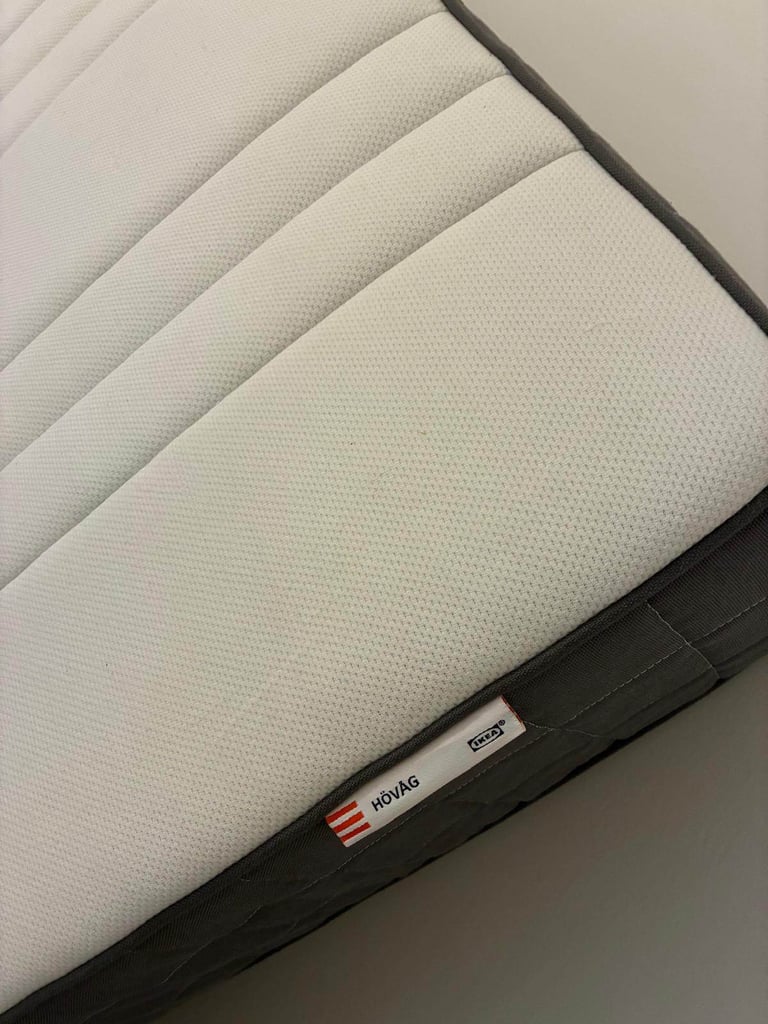 image for IKEA HÖVÅG Double Mattress + Protector – Good Condition