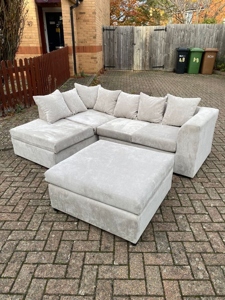 image for Corner Sofa With FootStool 