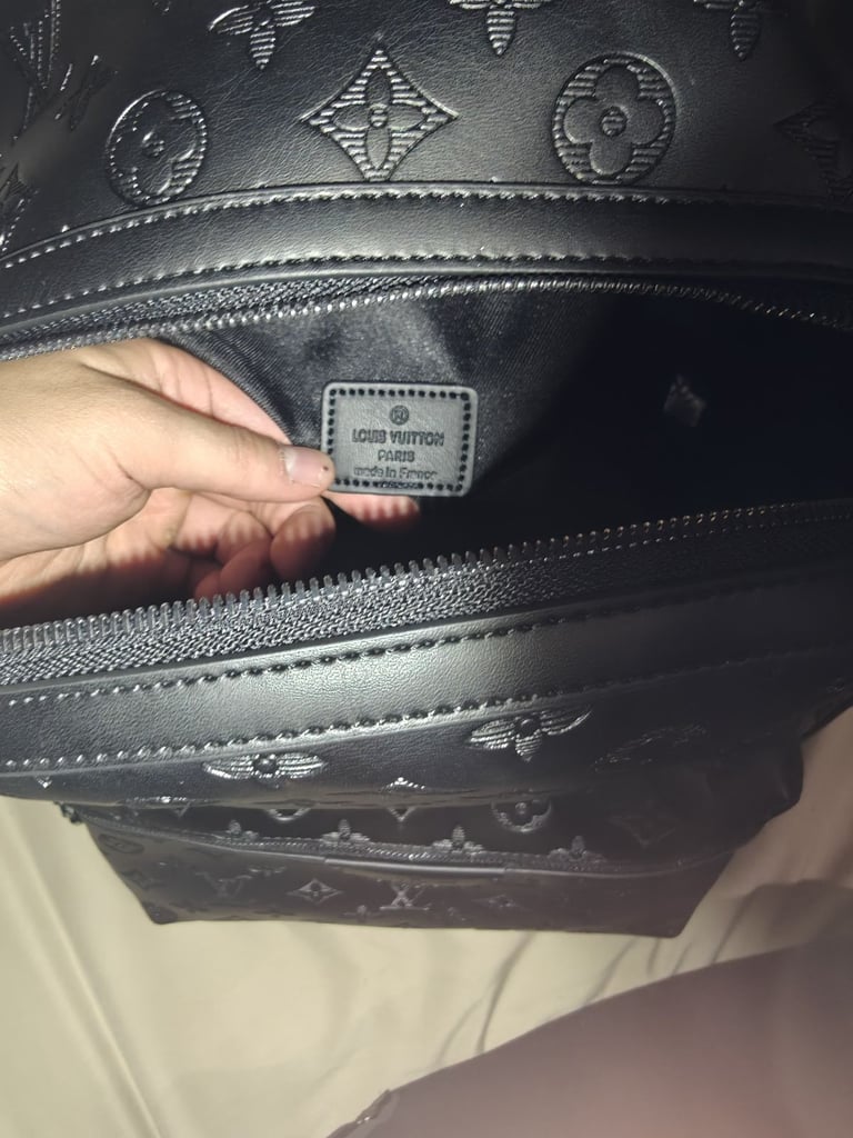 Louis vuitton all black LV print Back Pack
