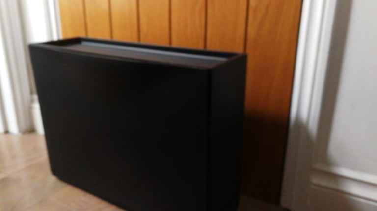 3x Shoe Storage Cabinet (black, slim design)