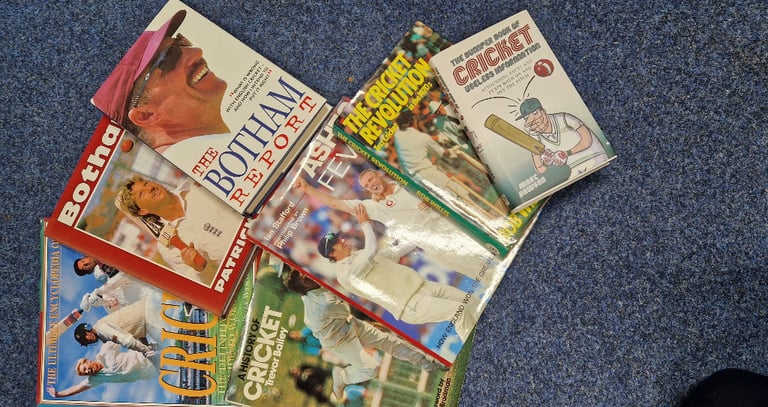 image for Selection of 7 Cricket Books
