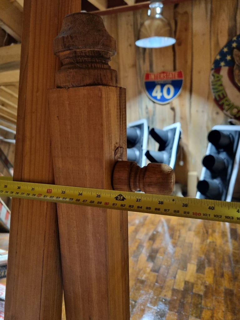 Large Plank Pine Standing Mirror 