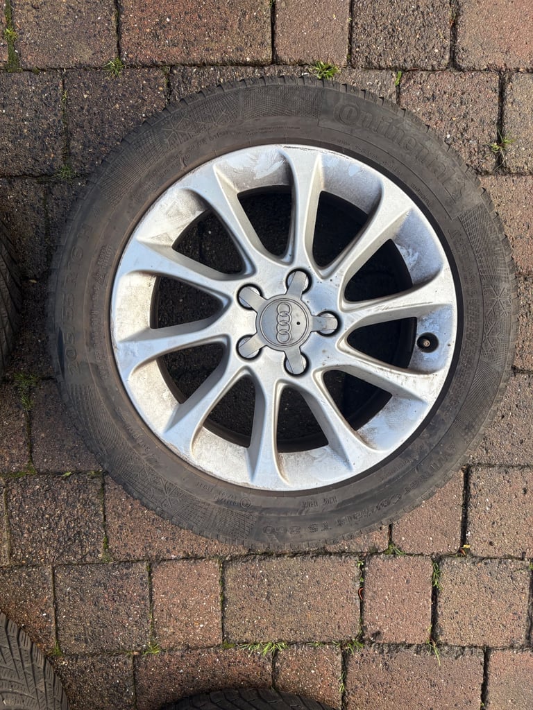 Alloy wheels and continental winter tyres to suit 2015 Audi A3, VW Golf etc 