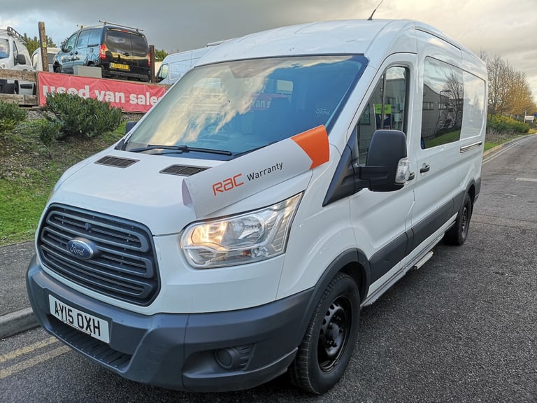 FORD TRANSIT UTILITY VEHICLE 350 LWB 2.2 125ps L3H2 CREW CAB CAMPER Van 129K