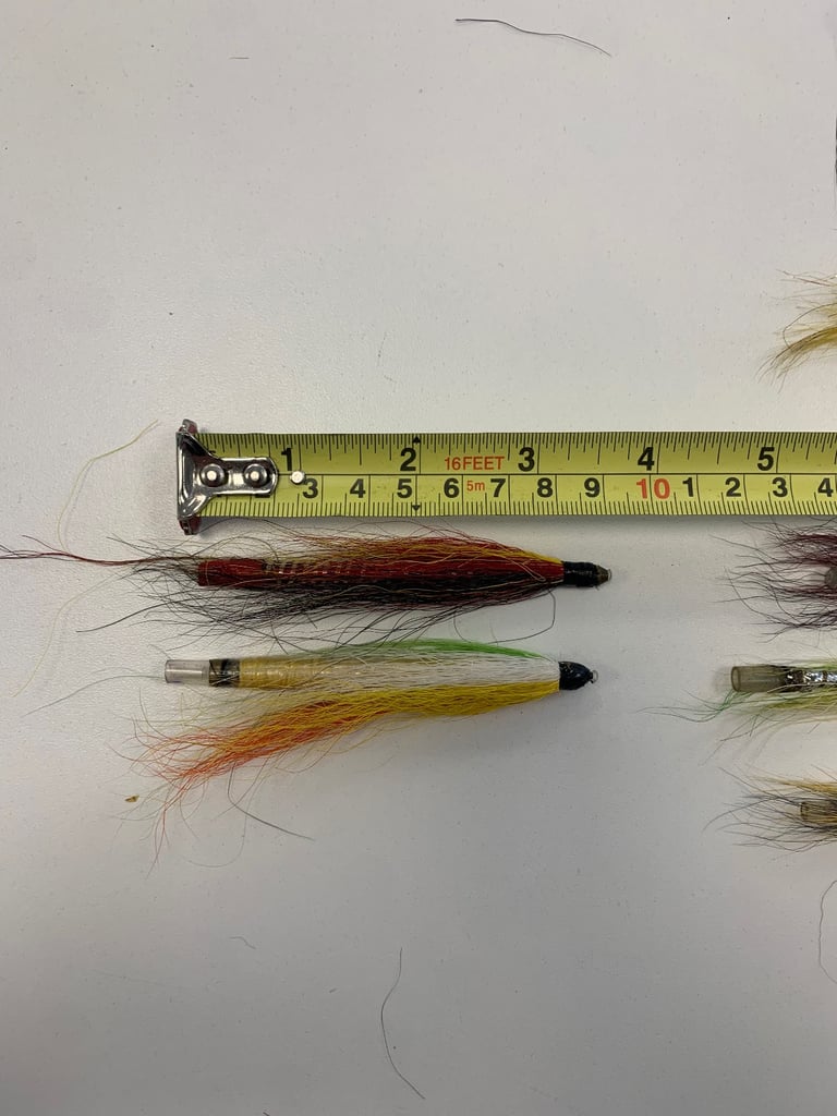 New salmon fly fishing tube flies £1 each 