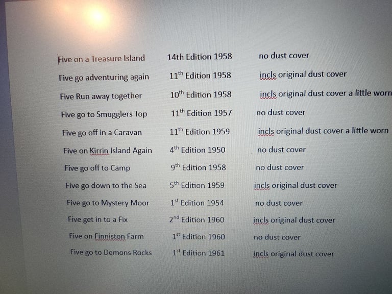 Enid Blyton's Famous Five Books for sale