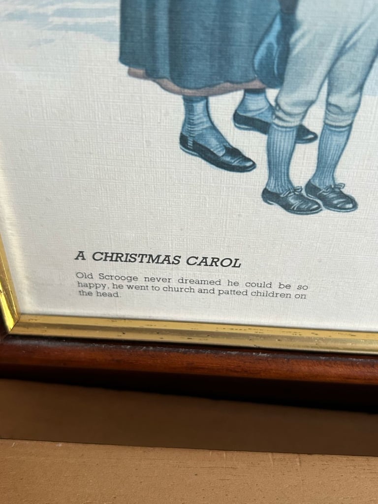 Set of 4 Charles Dickens Vintage Framed Pictures. Make an offer