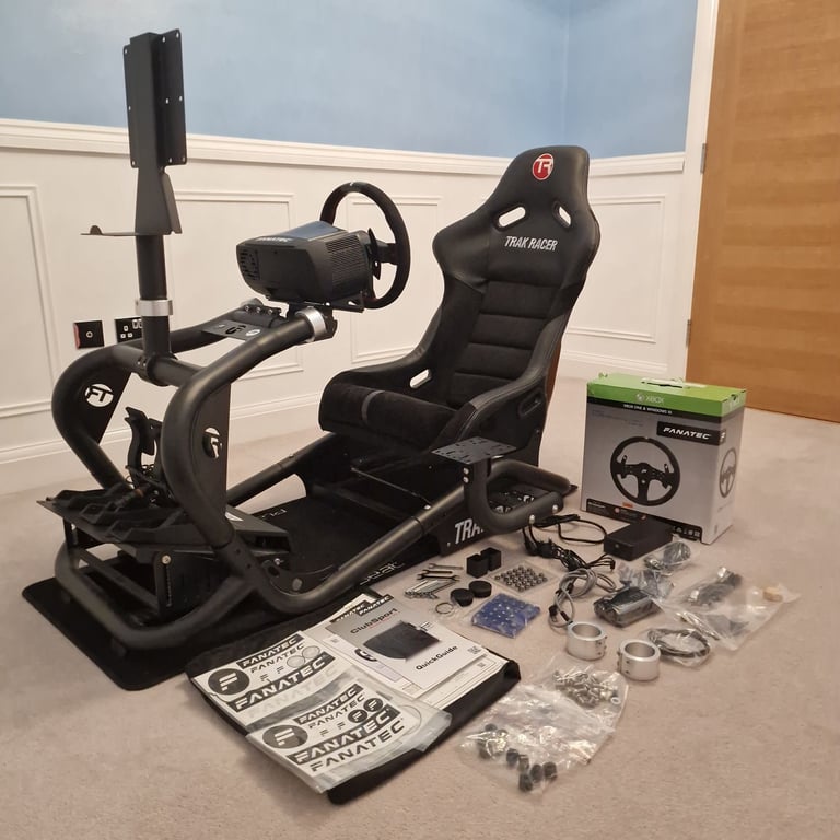 image for Fanatec Complete Sim Racing Setup with Trak Racer TR8 Rig / Cockpit