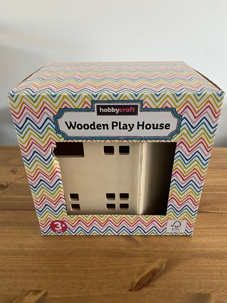 image for Hobbycraft Wooden Dolls House DIY