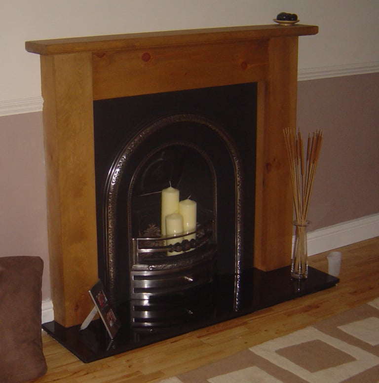 Fireplace - surround, fire and hearth