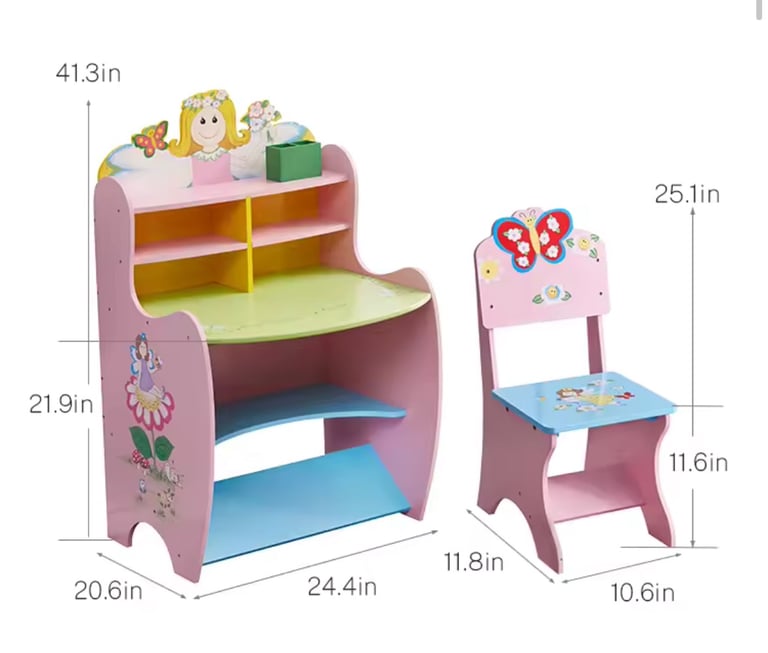 Children’s desk and chair 