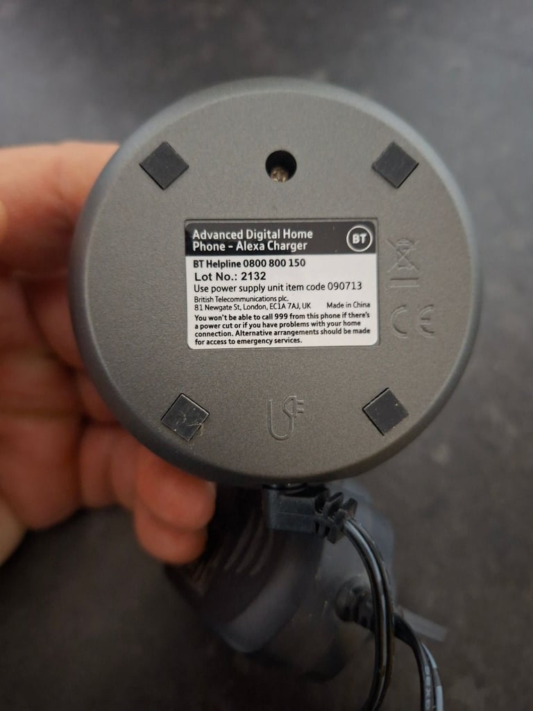 BT/EE Advanced Digital Home Phone with Alexa Built-In Black Handset Wireless