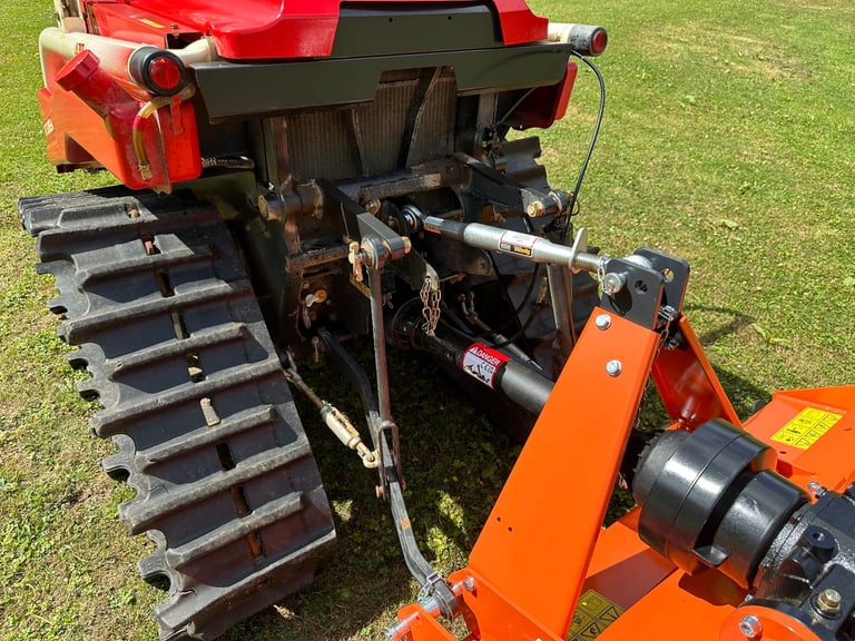 MITSUBISHI MRT-21DW Track Compact Tractor & New 5ft Flail Mower * WATCH VIDEO * 596 Hours * 21 HP