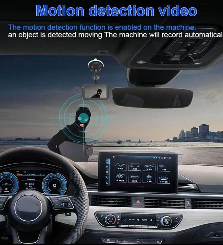 Dashcam with memory card - NEW