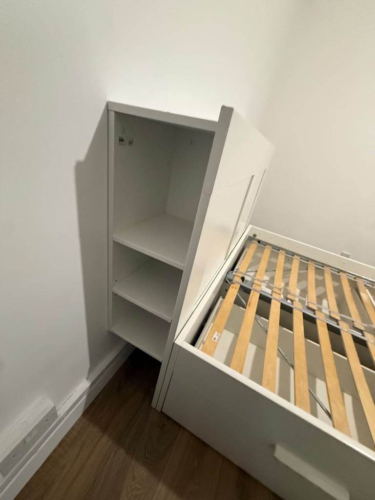 IKEA Brimnes Double bed white- with storage 