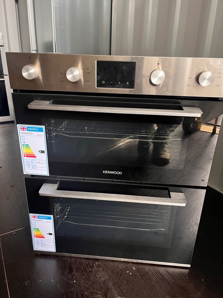 image for KENWOOD KBUDOX21 Electric Built-under Double Oven - Black & Stainless Steel