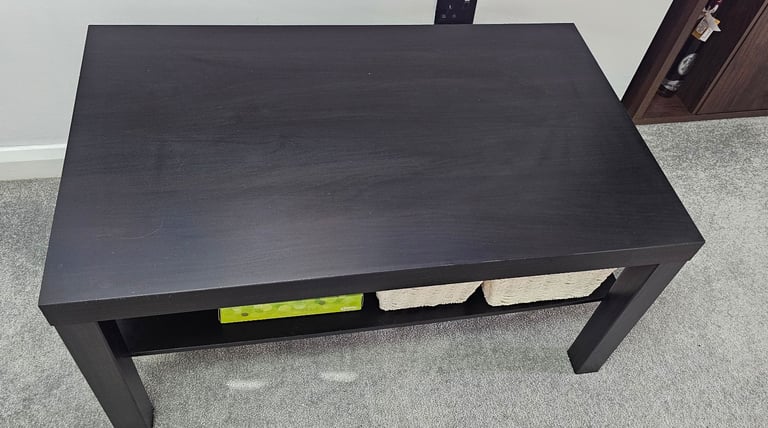 Ikea black coffee table