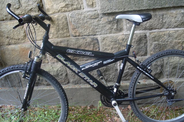 Excel black star mountain bike hotsell