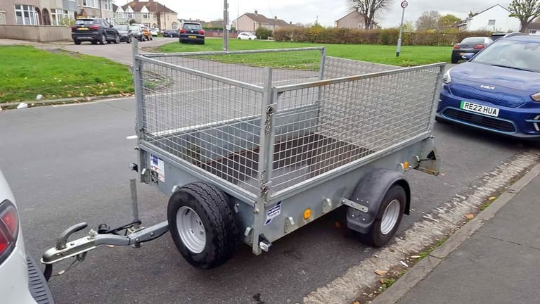 image for ifor williams p7e caged trailer with ramp 2017 model