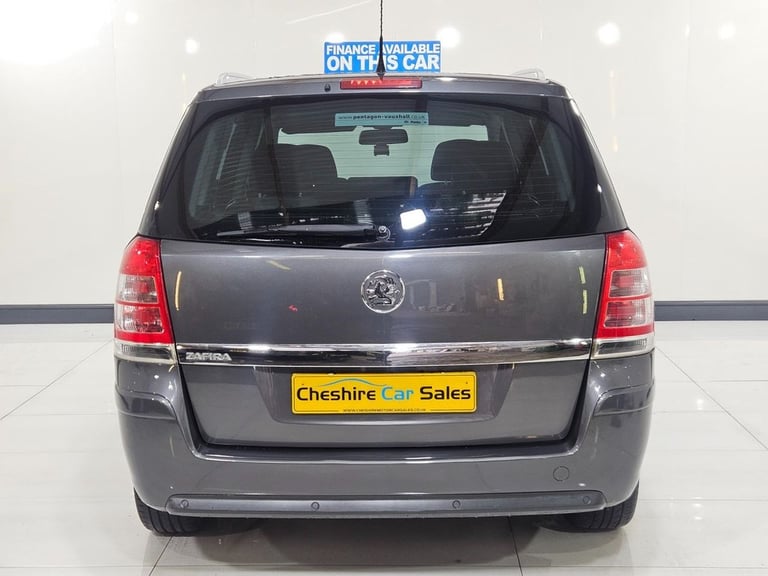 2012 12 VAUXHALL ZAFIRA 1.6 16V DESIGN MPV 5DR PETROL MANUAL EURO 5 (SNAV) (115 