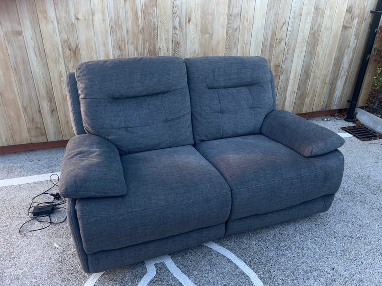 image for Grey Electric Reclining Sofa 