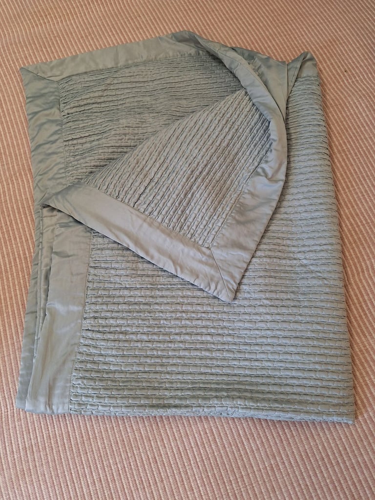 image for Duck egg blue double bed throw 