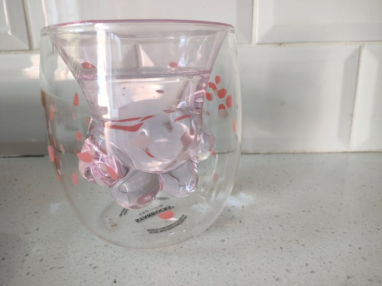 image for Starbucks double walled cat paw cup 