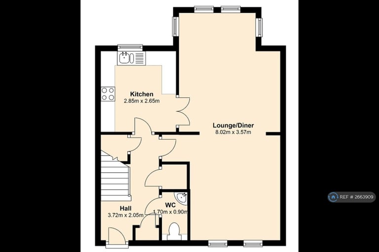 2 bedroom flat in Mulsanne Row, Crewe, CW1 (2 bed) (#2663909)