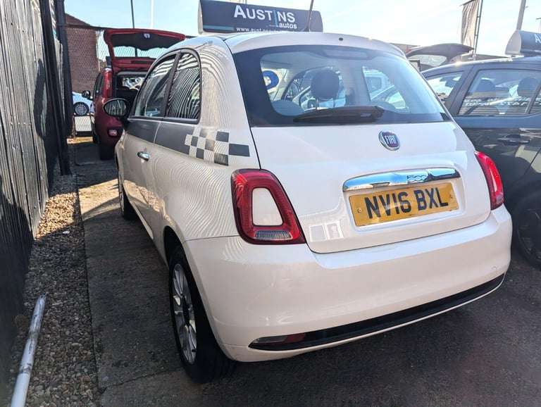FIAT 500 1.2 500 Pop Star 1.2 69hp White Manual Petrol 2016