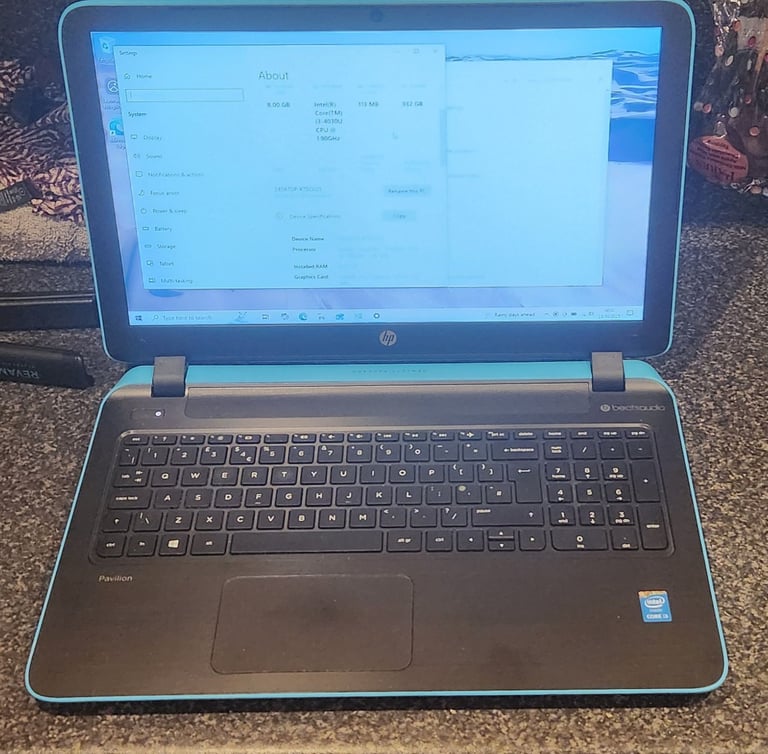 image for Notebook HP Pavilion 15 i3 cpu 8gb ram 1tb harddrive Windows 10 pro 