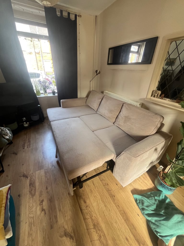 Sofa/ sofa bed - beige 