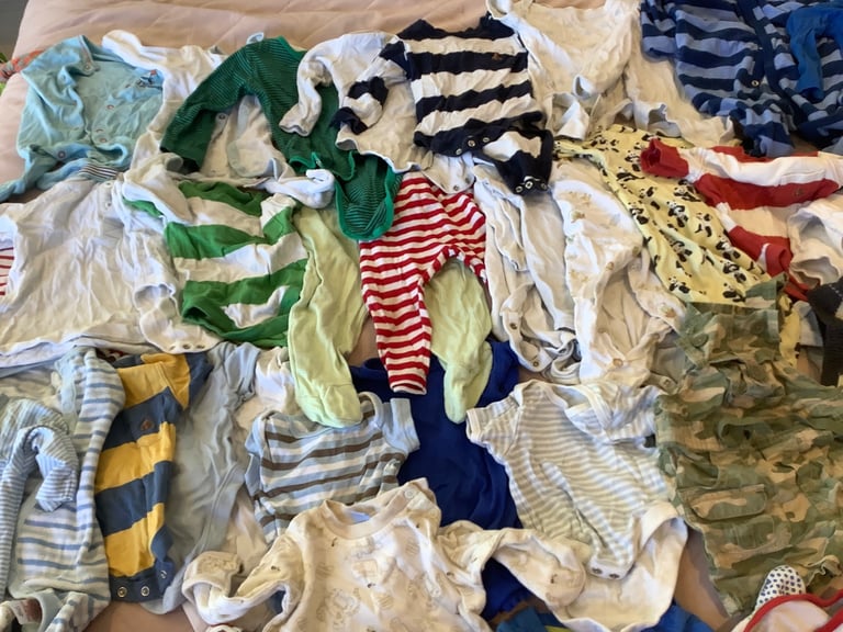 74 Items Baby Boy Clothes Bundle Age 0-3,3-6,6-9,9-12, 12-18 Months and 2 years