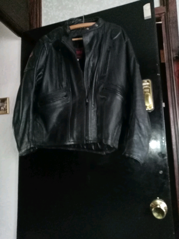image for Women's leather motorcycle jacket