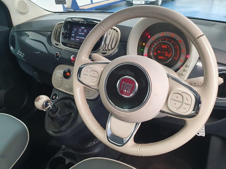 2016 Fiat 500 0.9 TwinAir Lounge Euro 6 (s/s) 3dr HATCHBACK Petrol Manual