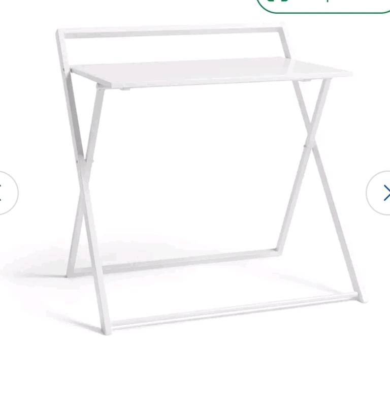Brand new white folding desk 