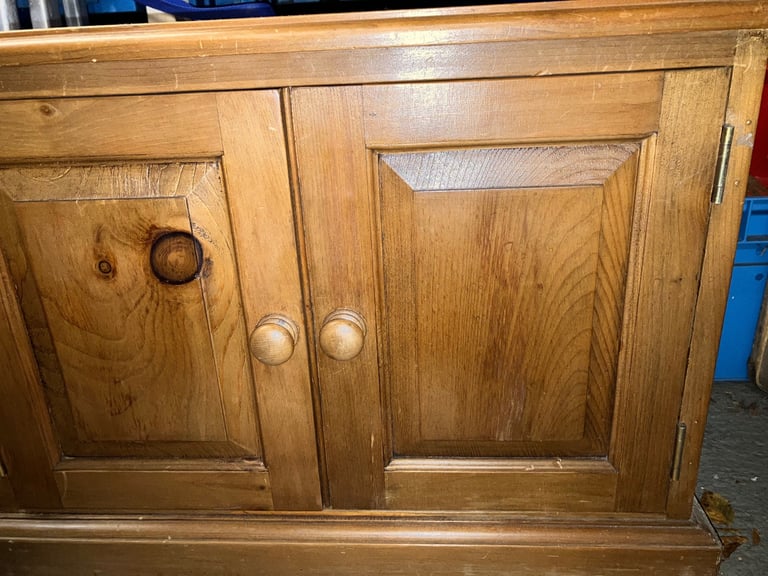 image for Pine cupboard with internal shelf
