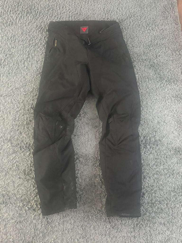 Dainese D-Dry Motorcycle Textile Trousers – Black, Size 54