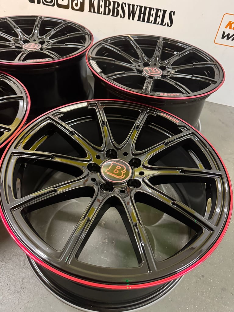 19" MERCEDES BRABUS REPLACEMENT ALLOY WHEELS C CLASS E CLASS S CLASS 