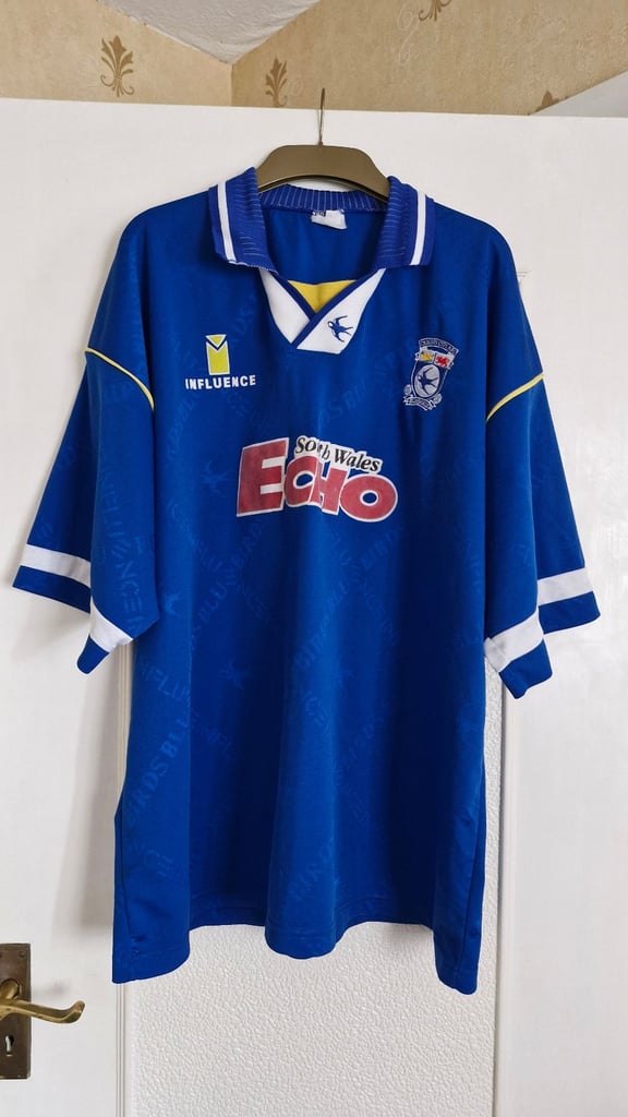 image for Original Cardiff City football shirt from early 1990s 