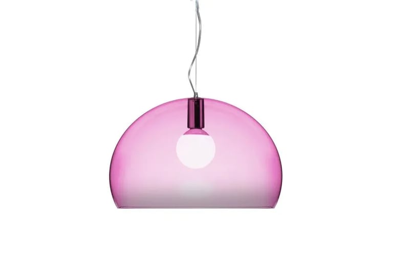 image for Kartell FL/Y Pendant Light in Fuchsia – Excellent Condition (x2 available)