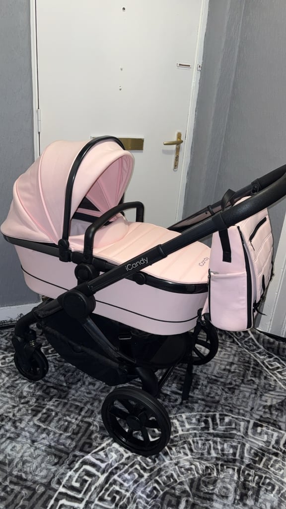 Icandy pink pram