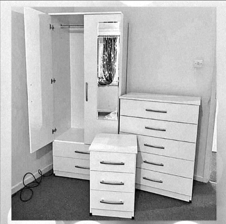 Fully assembled wardrobe,Chest of drawers And Besdside Tables For Sale Home Delivery