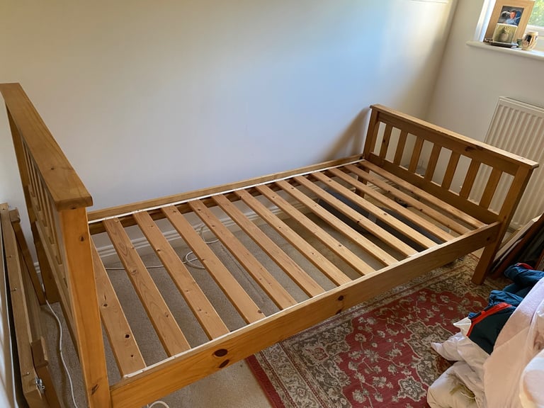 image for Wooden single bed frame 