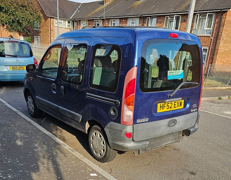 Renault Kangoo 1.2L Wheel Chair Access, New MOT