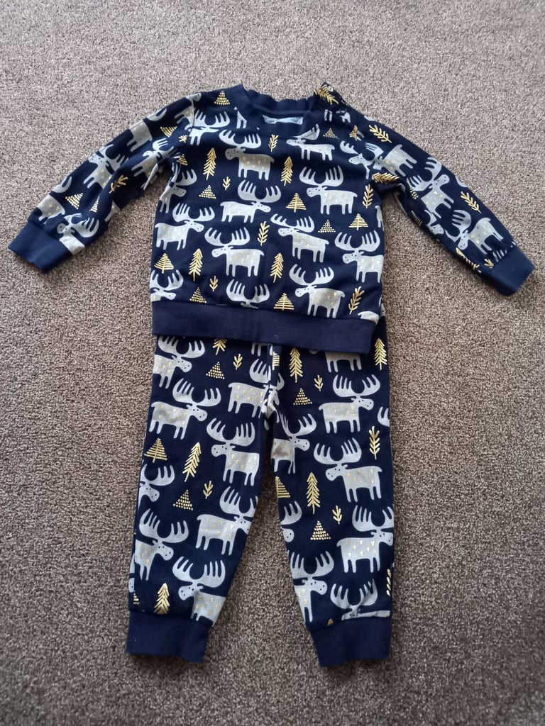 image for Next Christmas pyjamas age 12/18 months 